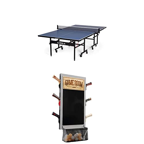JOOLA Inside 15 Table - Professional MDF Indoor Table Tennis Table + JOOLA Game Room Organizer and Dart Scoreboard