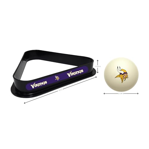 Imperial NFL Cue Ball & Rack Set - color: Minnesota Vikings, White