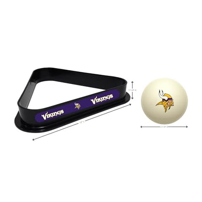 Imperial NFL Cue Ball & Rack Set - color: Minnesota Vikings, White