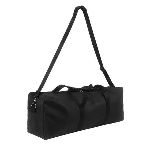 Klmnop Ladder Toss Game Set Replacement Bag - 600D Oxford Portable Carrying Case with Padded Shoulder Strap & Handle, Storage Organizer for Ladder Ball Game Sets, Foldable Travel Duffle Bag (Black)