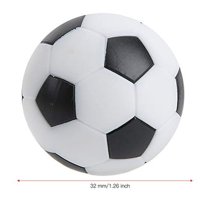 WNSC Mini Table Football Balls, Table Soccer Foosballs Replacement Balls Tabletop Soccer Balls 8Pcs 32mm for Adults and Kids for Football Table Game Accessory