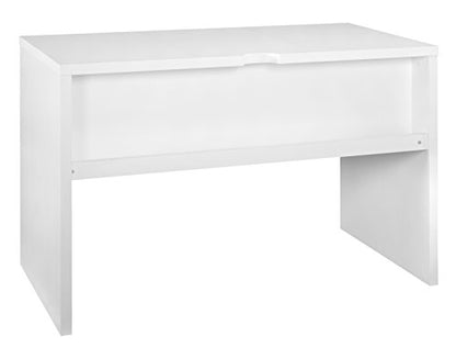 ClosetMaid 43.8 in. W Home Office Desk for Computer Laptop, Writing, Study with Modern, Simple Style, White Finish, 44" W x 22" D - color: White, style: Rectangle Desk