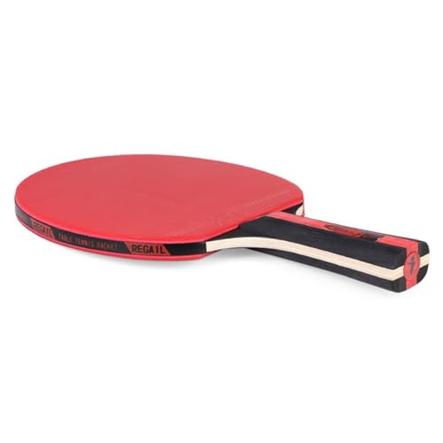 2 Pack Table Tennis Sets with 3 Balls and Carry Bag – Beginner Paddles for 2 Players, Durable Polar Wood Rackets and Zippered Case - color: Red B
