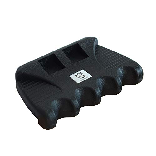 CROWN ME Cue Holder, Portable Weighted Billiard Cue Rack with Chalk Holder, Pool Cue Rest Stick Holder, 4 Holes - style: 4 Holes