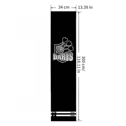 Dart Mat with Throwing Line | 300 x 34 cm with Rubber Throwing Line, Rubber Dart Floor Protector - for Home Office Rest Room Club Game Room - color: Mat 12