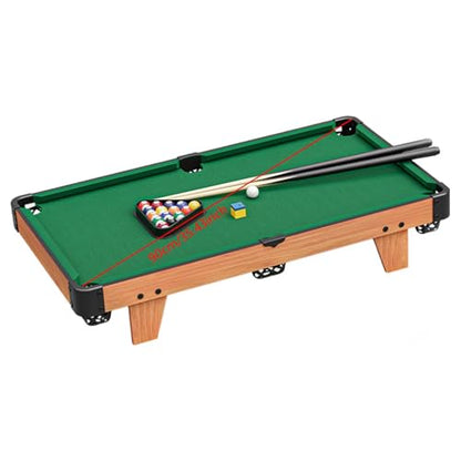 Menolana Kids Mini Pool Table Desktop Games Practical Accessories 16 Balls Pool Toys Small Billiards Game Table for Office Home Family
