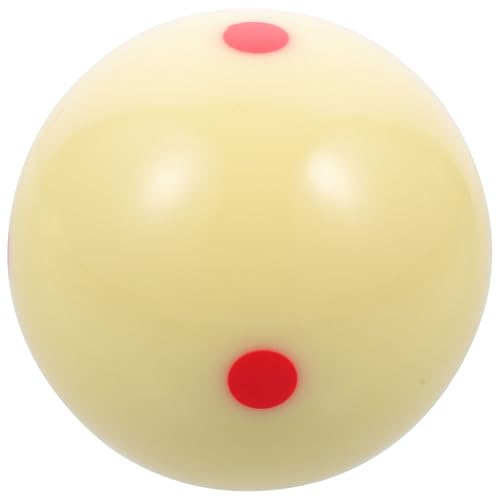 Resin Training Cue Ball with Marked Dot for Pool Billiard Practice, Wear-Resistant Professional Cue Ball for Billiards Equipment and Aiming Exercise