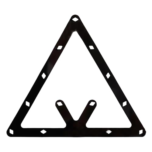 6PCS Black 8 Ball Positioning Paper Billiard Positioning Sticker Magic Ball Positioning Film Billiard Triangle Cue Accessories Billiard Positioning Paper Positioning Sticker Black