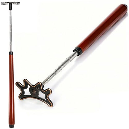 Covzoe Retractable Pool Bridge Stick, Billiard Bridge Stick with Removable Bridge Head and Wood Handle, Pool Cue Accessory for Table, Game, Competition