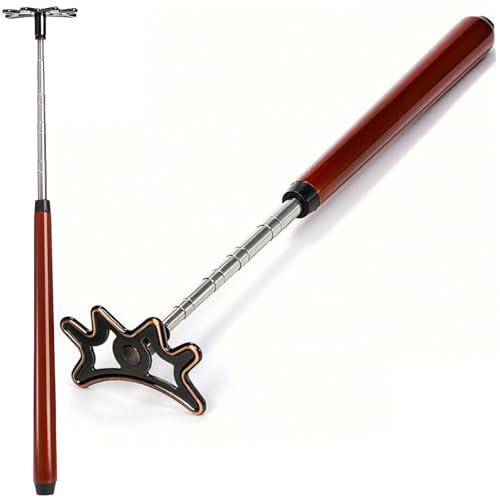 Covzoe Retractable Pool Bridge Stick, Billiard Bridge Stick with Removable Bridge Head and Wood Handle, Pool Cue Accessory for Table, Game, Competition