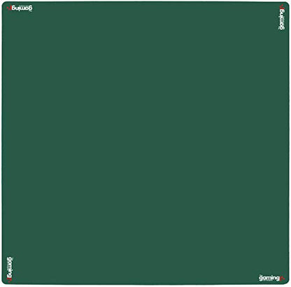 The Gaming Mat Company Poker, Dominoes, Bridge & Mahjong Table Mat - Green 33" x 33" Premium Gaming Mat- Cards Playmat - Gaming Mat Square Mahjong Table Cover - color: Green