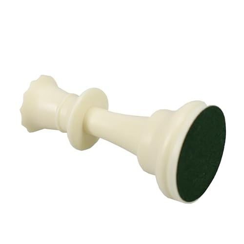 WE Games Replacement Staunton Chess Piece - Light Queen for Tournament Chess Set, Plastic Chess Piece with Felt Bottom, Classic Design, Replacement Chess Pieces for Chess Set - color: White Queen
