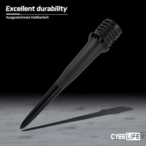 CyeeLife 2BA Thread Soft Tip Dart Points - Plastic Dart Tips - 100/1000 Pack Premium Replacement Dart Accessories - color: 1000pcs-cl11model