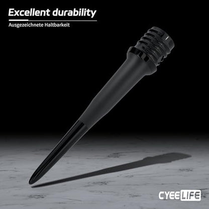 CyeeLife 2BA Thread Soft Tip Dart Points - Plastic Dart Tips - 100/1000 Pack Premium Replacement Dart Accessories - color: 1000pcs-cl11model