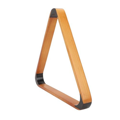 Fabater Solid Wood Billiard 8-Ball Triangle / 9-Ball Diamond Pool Ball Racks for 2-1/4" Pool Balls, Pool Table Accessories (Yellow)