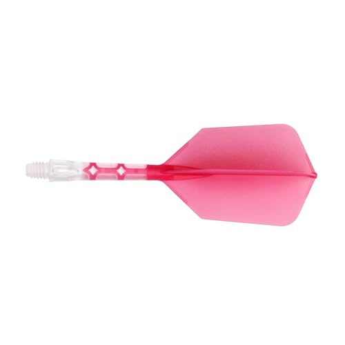 CUESOUL ROST T19 Integrated Dart Shaft and Flight Slim Shape M Size 28mm - color: Rose Red
