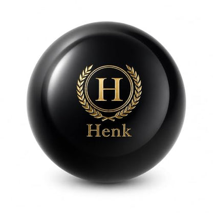 Custom Personalized Pool Ball Laser Engraved Billiard Ball Gift 2.25 Inch Standard Size Polyester Resin Desk Display Optional Ball Stand Add-On White - color: Black / Gold Lettering