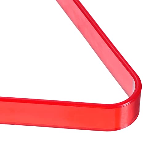PATIKIL Pool Triangle Rack, Plastic Billiard 8-Ball Triangle Racks Pool Table Accessory for Pool Balls - color: Red