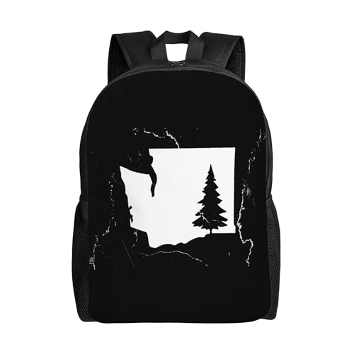 Washington State Tree Backpacks For Men Women Book Bag Travel Hiking Camping Work Lightweight - color: Ye2