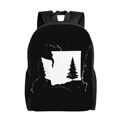 Washington State Tree Backpacks For Men Women Book Bag Travel Hiking Camping Work Lightweight - color: Ye2