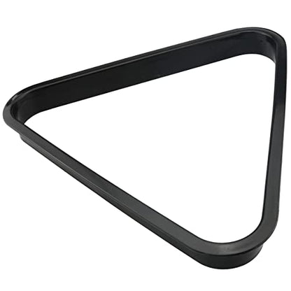 2pcs Black Plastic Billiard Ball Rack 2-1/4 Inches Billiard 8-Ball Triangle Rack and 9-Ball Diamond Billiard Rack Pool Billiard Balls Accessories (1 x Triangle + 1 x Diamond)