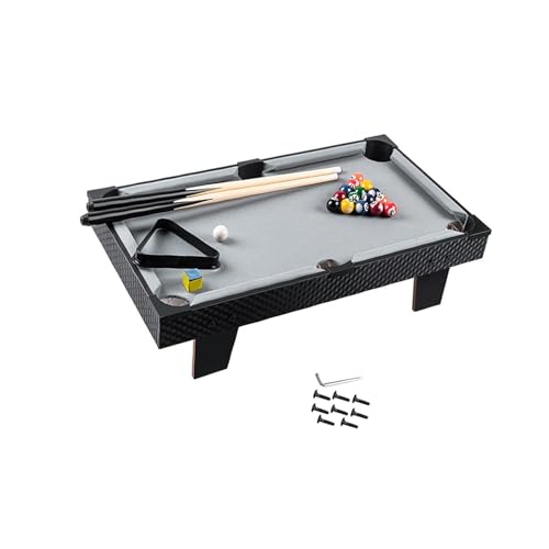 kowaku Mini Tabletop Pool Set Billiards Game Home Billiard Cues Game Balls Desktop Snooker for Kindergarten Bar Nursery Kids Adults, 63cmx38cmx15.5cm