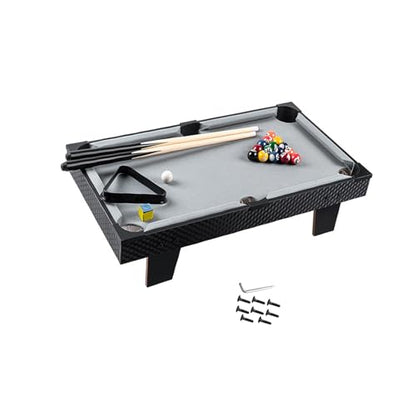kowaku Mini Tabletop Pool Set Billiards Game Home Billiard Cues Game Balls Desktop Snooker for Kindergarten Bar Nursery Kids Adults, 63cmx38cmx15.5cm