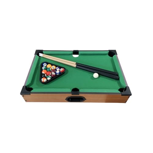 Mini Pool Table Wooden Billiards Tabletop Board Game for Family Night Party Time Gift for Cat Lovers - size: 19"