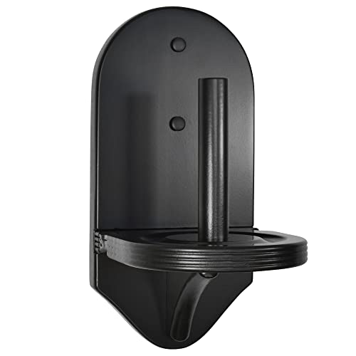 Pool Hand Chalk Holder - Elegant Cone Chalk Holder - Extra-Sturdy Pool Chalk Holder - Wall Mounted Pool Table Chalk Holder with Beveled Edge and Hardware - Pool Table Accessories - color: Black
