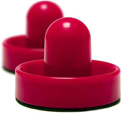 Rechargeable Hover Air Hockey Puck and Paddles, Hover Puck for Any Flat Surface, 2Pcs Air Hockey Strikers - color: red
