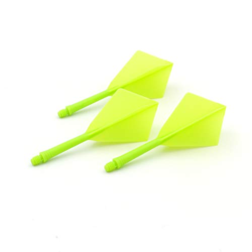 CUESOUL ROST Integrated Dart Shaft and Flights Medium,Diamond Shape,Set of 3 - color: Green