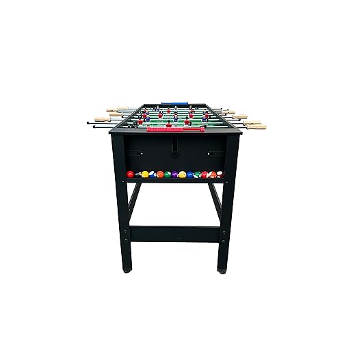 KICK Twain 48" 2-in-1 Multi-Game Table – Foosball & Billiards/Pool Table - color: Black