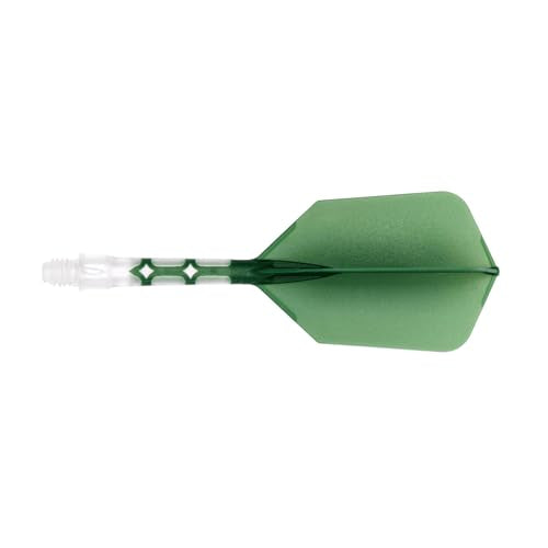 CUESOUL ROST T19 Integrated Dart Shaft and Flight Slim Shape M Size 28mm - color: Dark Green