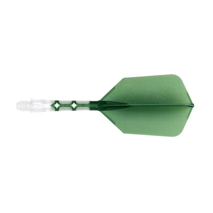 CUESOUL ROST T19 Integrated Dart Shaft and Flight Slim Shape M Size 28mm - color: Dark Green