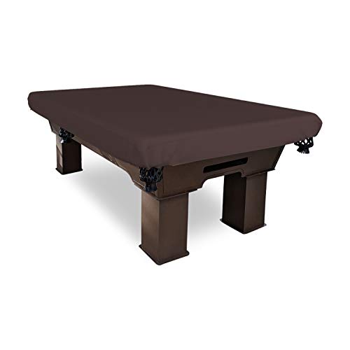 Covers & All Pool Table Cover, Made of 18 Oz Cover Tuff, Waterproof, Ideal for Extreme Weather (96" W x 48" D x 8" H, Coffee) - color: Coffee, size: 96" W x 48" D x 8" H