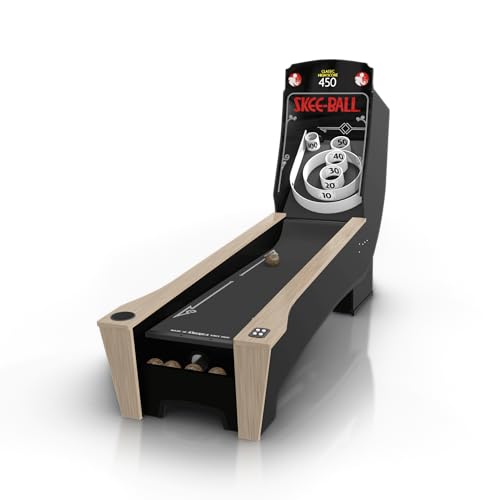 Skee-Ball Arcade Table Machine Game for Home Basement Recreation Room - Premium+ Nostalgic Classic Fun of Roll and Score - Made in The USA - color: Black