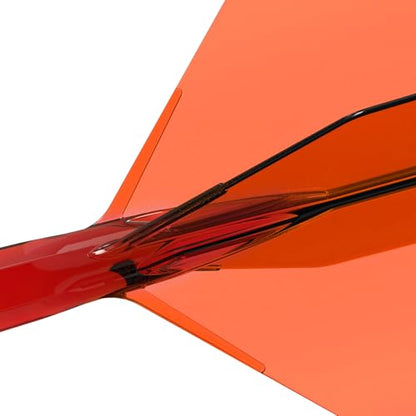 CUESOUL ROST 77 Integrated Dart Shaft and Flight Big Wing Shape,Set of 3 - color: Red with Yellow Logo, size: S-23mm