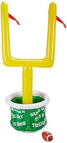 Beistle Inflatable Football Goal Post Coolers with Footballs, 2 Pack, 74” x 28”, Each Holds Approx. 60 12oz. Cans – Inflatable Cooler for Parties, Football Party Decorations, Game Day Coolers - style: Goal Post Cooler w/Football - 2 Piece