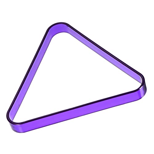 PATIKIL Pool Triangle Rack, Plastic Billiard 8-Ball Triangle Racks Pool Table Accessory for Pool Balls - color: Purple