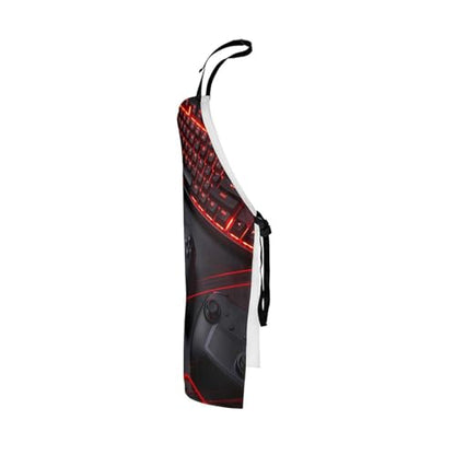 Castle Fairy Basketball Kitchen Apron - color: Gamepad Black