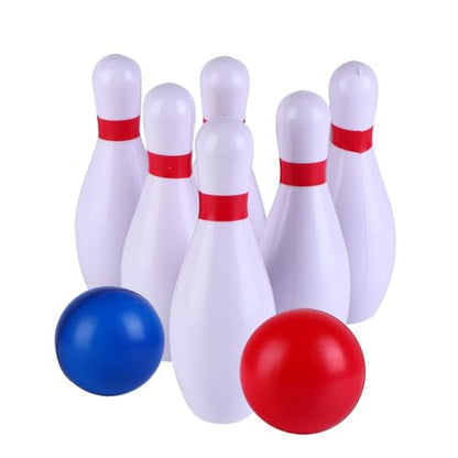 POPETPOP 1Set Colorful Bowling Ball Kit for Safe PU Material Fun Bowling with Pins Balls for Ages Easy to Assemble Play