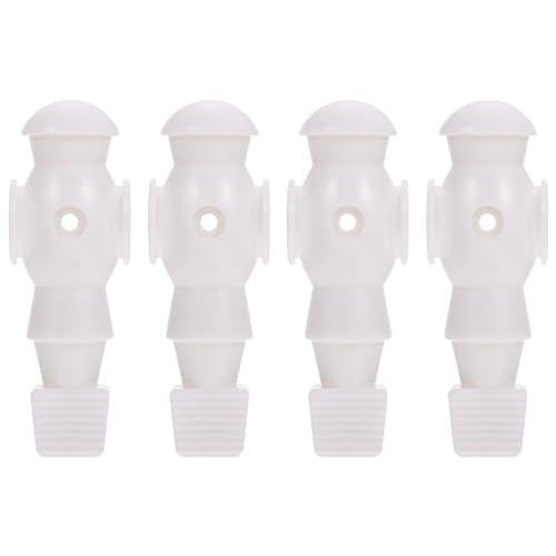 Homoyoyo 4pcs Foosball Men Replacement, Football Players Parts Foosball Man Table Player Football Machine Accessories - color: White