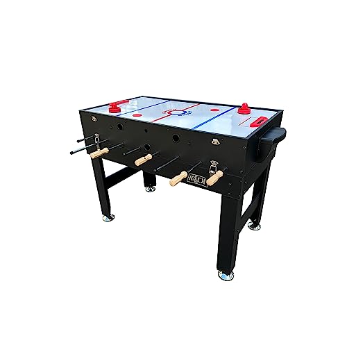 KICK Trio 48″ 3-in-1 Multi Game Table - Foosball, Billiards/Pool & Air-Hockey - color: Black