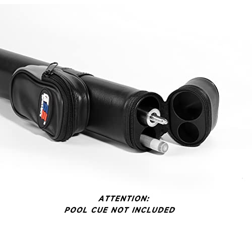 GSE Games & Sports Expert Billiard Cue Cases, 1x1 Deluxe Hard Billiard Pool Cue Stick Carrying Case, Pool Billiards Accessories (Several Colors Available) - color: Deluxe - Black/Grey