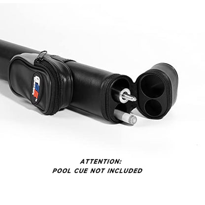 GSE Games & Sports Expert Billiard Cue Cases, 1x1 Deluxe Hard Billiard Pool Cue Stick Carrying Case, Pool Billiards Accessories (Several Colors Available) - color: Deluxe - Black/Grey