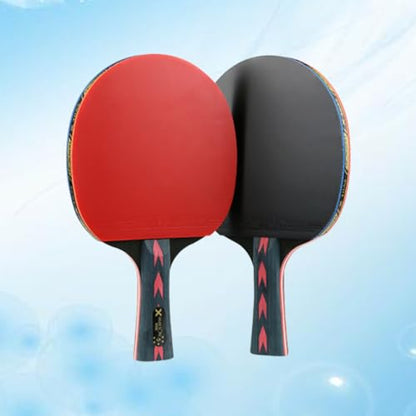 Cabilock 5 Star Table Tennis Racket 2pcs Carbon Fiber Pingpong Paddle Double Pimples-in Professional Training Rackets for Teenagers Tournament Play