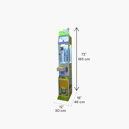 Mini Monsters Claw Machine – Compact Unlock the Prize Crane Machine with LED Light Box, Adjustable Win Rate & Cashless Payment – Arcade & Retail Ready
