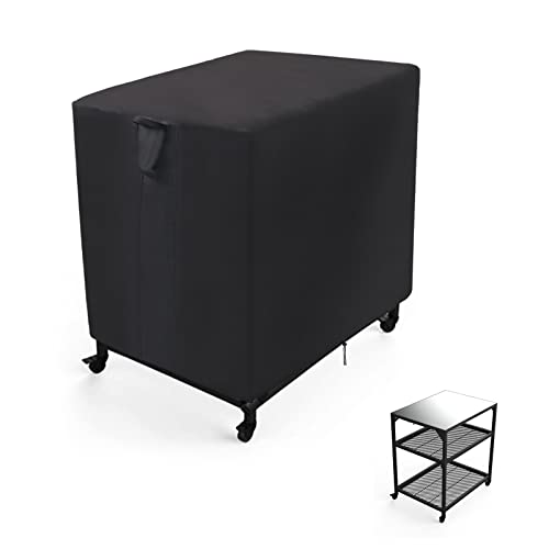 Outdoor Prep Table Cover, Waterproof Cover for Ooni Medium Modular Stainless Steel Table, Outside Covers for Ooni Pizza Oven Tables - 32 x 24 x 36 Inch