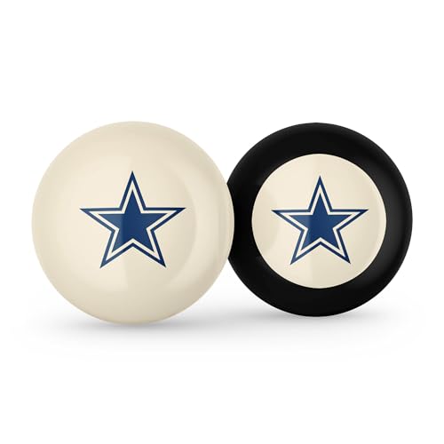 Imperial NFL Logo Cue Ball & 8 Ball Combo Set - color: Dallas Cowboys, White