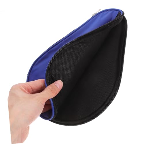 Happyyami Portable Table Tennis Paddle Cover Bag Durable Storage Case for Paddle Balls Compact Organizer for Players Use
